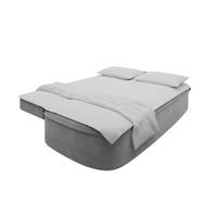 Aldo canapé-lit 137x195 en velours gris