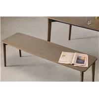 Mellor banc de table chêne teinté foncé et gris charbon