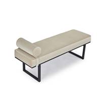 Claro banc velours taupe macadamia et noir
