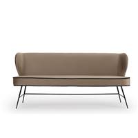 Valo banc bois d'eucalyptus taupe