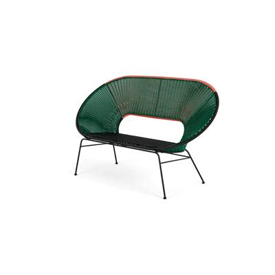 Yuri banc d'extérieur vert et multicolore