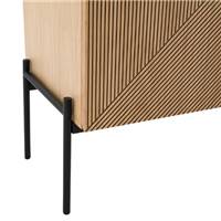 Dolge buffet vintage replaqué chêne 2 portes et 3 tiroirs