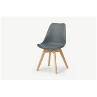 Deon chaise grise et bois