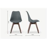 Deon chaise grise et bois