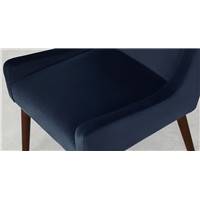 Higgs chaise en velours bleu royal