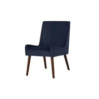 Higgs chaise en velours bleu royal