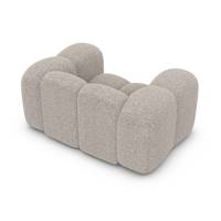 Cotton fauteuil 1 place en tissu bouclé toffe
