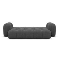 Cotton canapé 3 places convertible lit en tissu texturé gris anthracite