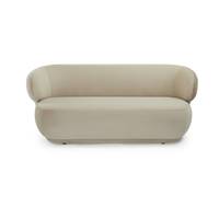 Havane canapé 2 places velours gris taupe