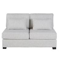 Kate canap 2 places en tissu gris