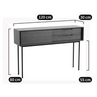 Toyeno console noyer