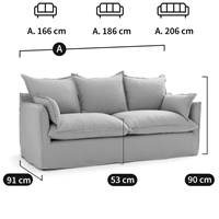 Kalisto canapé convertible polyester vert grisé