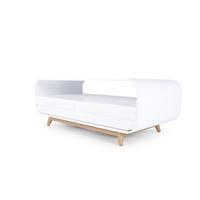 Esme table basse frne et blanc