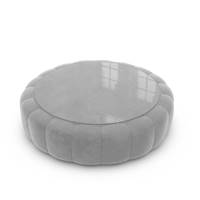 Virata table basse ronde en velours gris clair avec plateau en verre