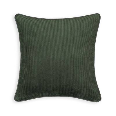 Vimalia housse de coussin velours côtelés vert 40x40