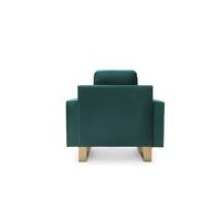 Felicie fauteuil velours vert et métal dorés