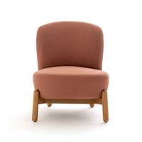 Horace fauteuil rembourré bois de rose