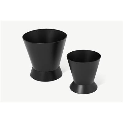 Ankita lot de 2 cache-pots noir