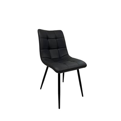 Alba chaise en microfibre gris anthracite