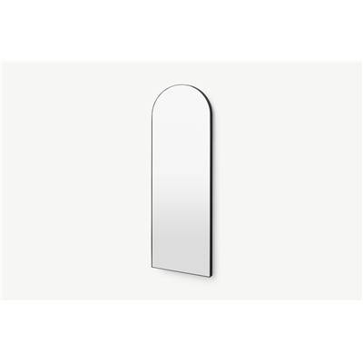 Arles miroir arrondi noir mat 40x120