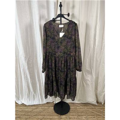 MOLLY BRACKEN Robe kaki fleurie - L
