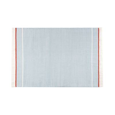 Elke tapis tissé laine bleu et rouge 160x230