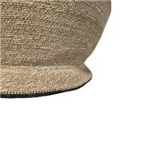Milda grande suspension en jute naturelle liseré noir ø65
