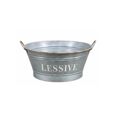 Bassine zinc "Lessive"