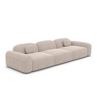 Buccana canapé 4 places en tissu texturé beige