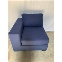 Modules d'angle accoudoir gauche tissu bleu