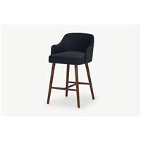 Swinton tabouret de bar velours bleu crpuscule