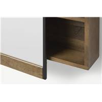 Maxine étagère murale bois de manguier et noir