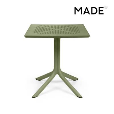 Nardi table carrée d'extérieur vert olive