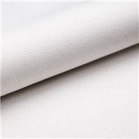 Virata table basse ronde en tissu texturé blanc