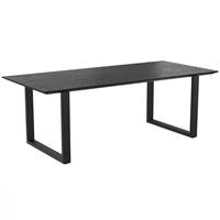 Suri table en teck recyclé noir 10 personnes