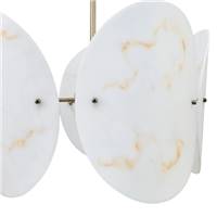 Gerwi suspension blanche et laiton ajustable