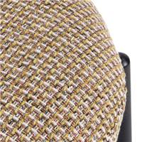 Amago chaise dossier nuage en tissu tweed jaune miami