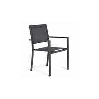Nice fauteuil alu anthracite