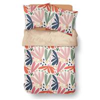 Sunshine parure de lit 220x240 coton imprimé pétales multicolores 12.31