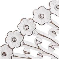 Fanny miroir en MDF sculpté blanc Ø90cm