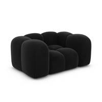 Cotton fauteuil 1 place en velours noir