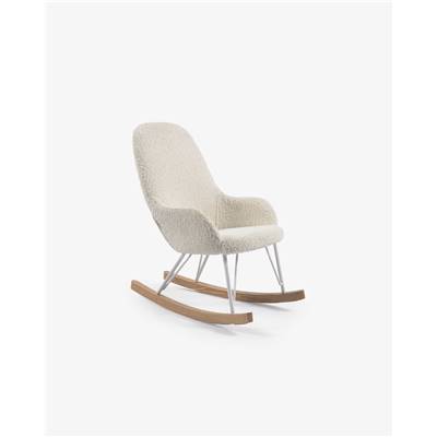 Happy fauteuil à bascule enfant bouclette blanc