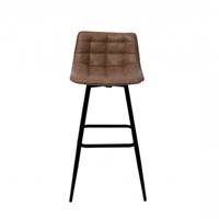 Odylle chaise pour îlot similicuir marron H68