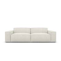Beluga canapé 3 places tissu texturé blanc