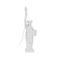 Libby lampe de table en polyurésine statue de la liberté blanche câble blanc H57