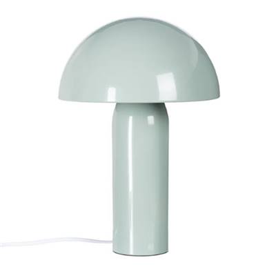 Lampe de table verte clair en métal champignon H31,5