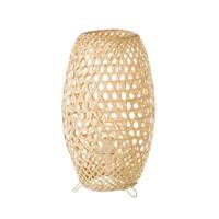Buri grande lampe mtal et bambou naturel