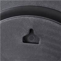 Clarla miroir rond noir type gousset