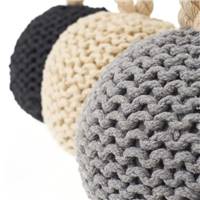 Tresse cale-porte en polyester gris