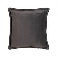 Cozy coussin en polyester gris foncé 45x45